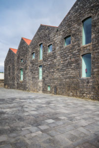 Portugal, Azores, Sao Miguel Island, Ribeira Grande, Arquipelago, contemporary art museum in renovated distillery, exterior Portugal, Azores, Sao Miguel Island, Ribeira Grande, Arquipelago, contemporary art museum in renovated distillery, exterior